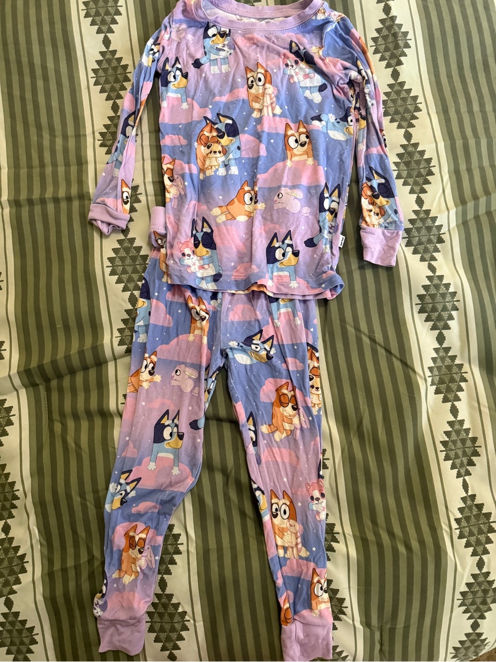 Little Sleepies Bluey Sleepytime Long Sleeve Pajama Set